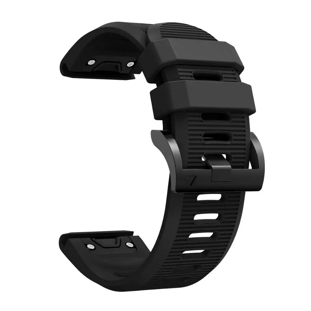 Ремешок силиконовый для Garmin Fenix 5/5s/5x Plus/6/6s/6x Pro, быстросъемный спортивный браслет, браслет для наручных часов, 20/22/26 мм