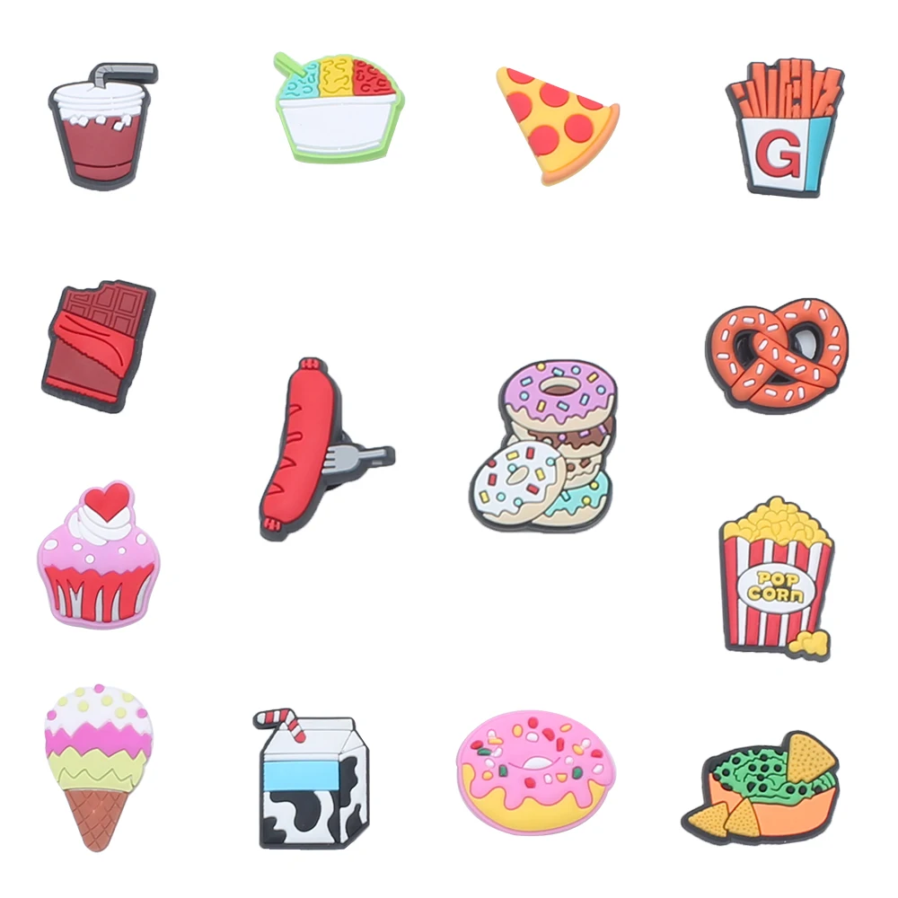 

Mexican bread 1pc PVC Game Shoe Charms Shoe Accessories Shoe Decoration for Wristbands Kids Party Xmas Hot Sale