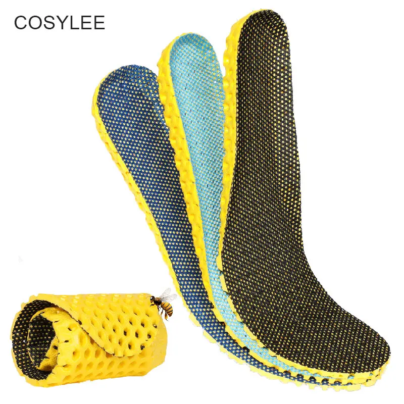 Mesh Breathable Stretch Deodorant Running Cushion Insoles For Feet  Man Women Insoles For Shoes Sole Orthopedic Pad Memory Foam