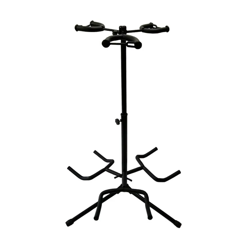 L3 Lifting Guitar Stand Three-Headed Vertical Guitar Rack Portable Musical Instrument Holder Bracket With Protective Cotton