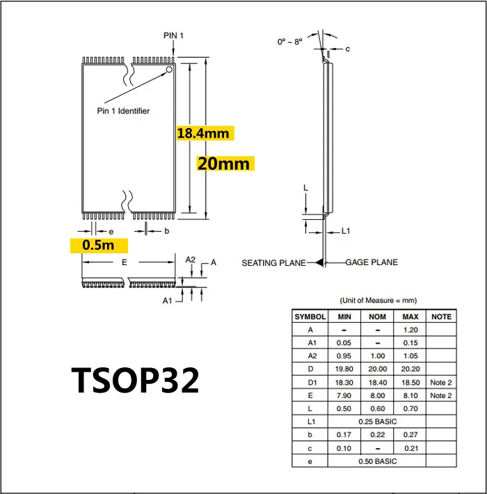 6353P1 980020-40-XX Uji Socket TSOP40 TSOP32 Soket IC SMT SMD Test Soket 0.5 MM 18.4/20 Mm