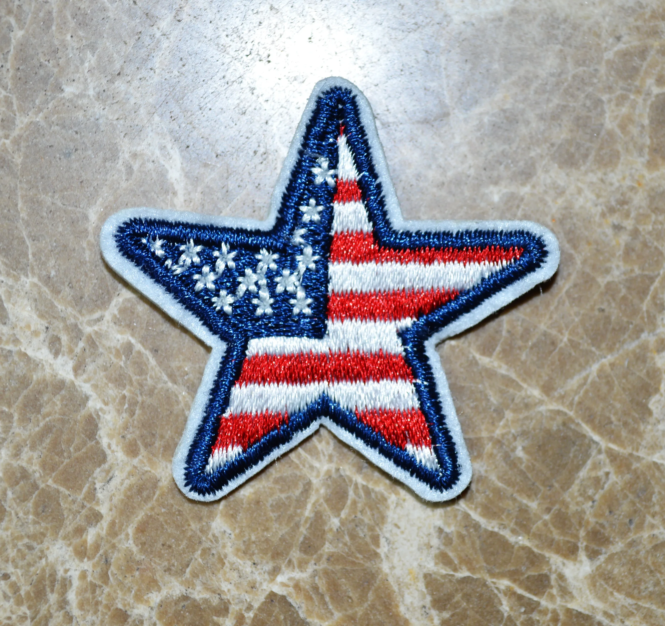 

HOT SALE! USA STAR Iron On Patches, sew on patch,Appliques, Made of Cloth,100% Guaranteed Quality