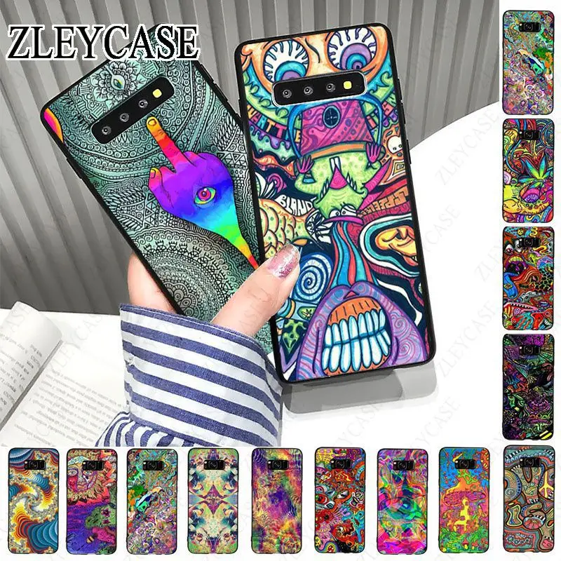 Psychedelic Trippy art Luxury Phone Cover For Samsung Galaxy S24ULTRA S23ULTRA S21FE S24 S22PLUS S20PLUS s20ULTRA S20FE Cases