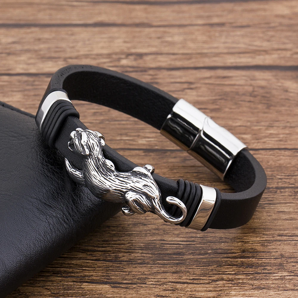 Men'S Accessories And Jewelry - TYO Gelang Pria Kulit Punk Besi