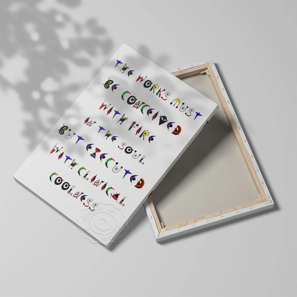 Motivational Quote Poster, Color Individuality Typeface Wall Art, Positive Text Wall Painting, Minimalist Letter Wall Stickers