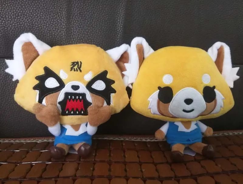 اليابان Aggretsuko العدوانية Retsuko ألعاب من نسيج مخملي محشوة دمية