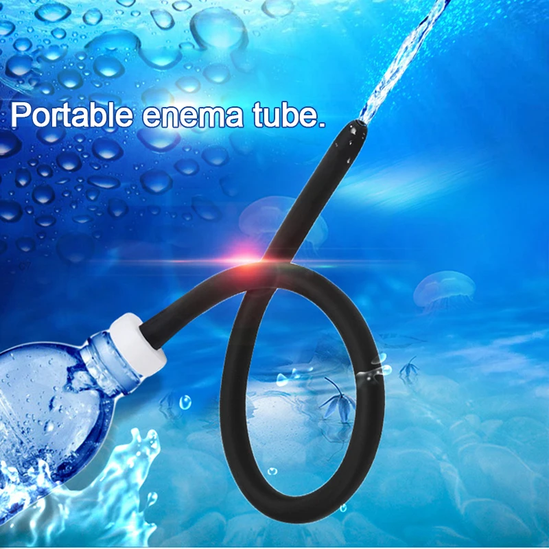 Anal Tube Enema Anus Vaginal Shower Cleaner Enema Rectal Syringe Sex Toys for Men Women Anal Washing Cleaning Enemator Butt Plug