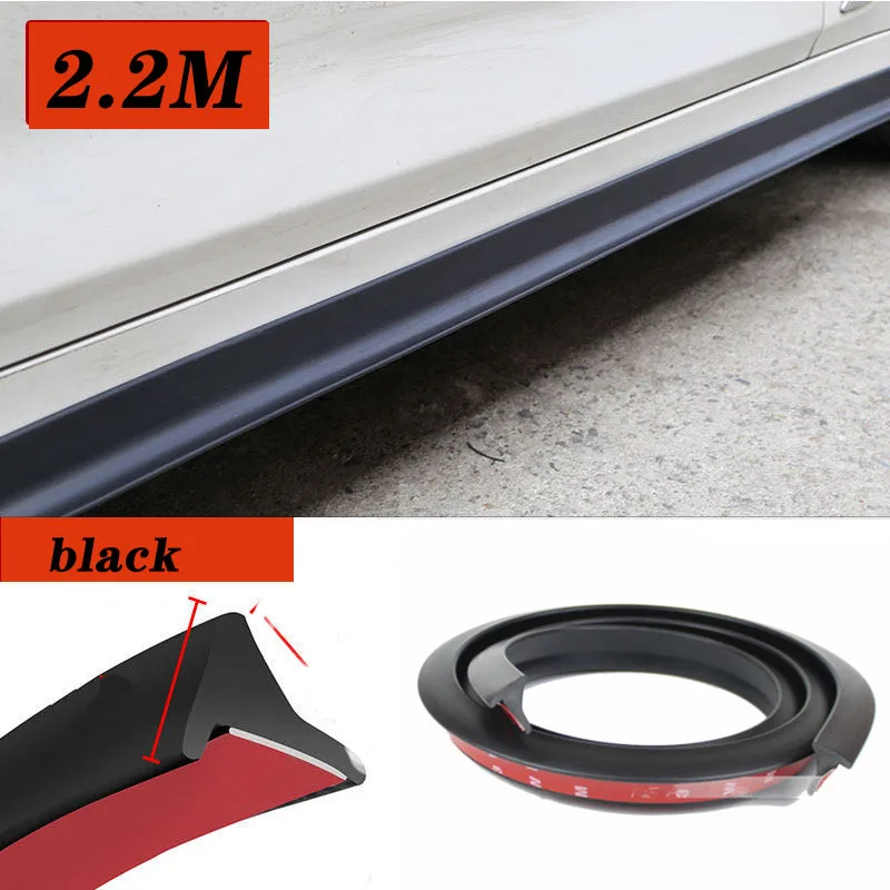 

7D Carbon 2.2m Car Side Skirts Fender Sticker For Mini Cooper Nissan Qashqai Juke Tiida Note X-trail Peugeot 307 407 308 207 208