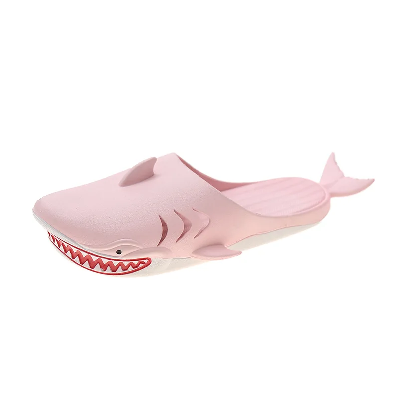 New Funny 3D Great White Shark Slippers Women Indoor Slides Parent-Child Slippers Female Summer Beach Shoes Cartoon Slippers