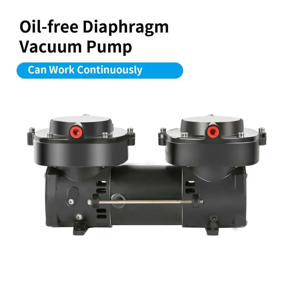 12V/24V (DC) 136L/MIN 160W Mini Diaphragm Vacuum Pump 220V Mini Air Compressor 2.5 Bar Pressure Small Electric Air Pump