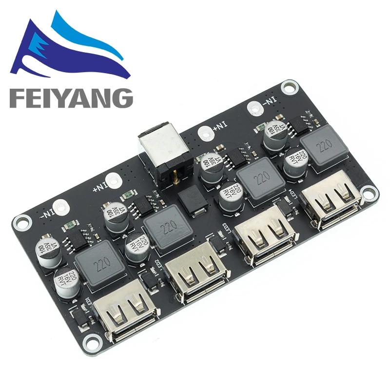 USB QC3.0 QC2.0 USB DC-DC Buck Converter Charging Step Down Module 6-32V 9V 12V 24V to Fast Quick Charger Circuit Board 5V