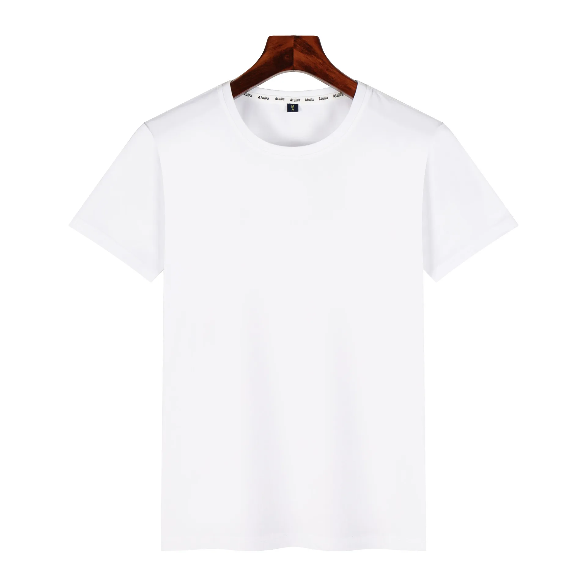 5PCS Bulk White Blank Sublimation T Shirt for Men Boys Quality Printable Modal Shirt Blanks for Heat Transfer Diy