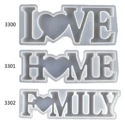 Love Home Family Silicone Mold Love Sign Word Mold Epoxy Resin Molds Art Crafts Au06 20 Dropship