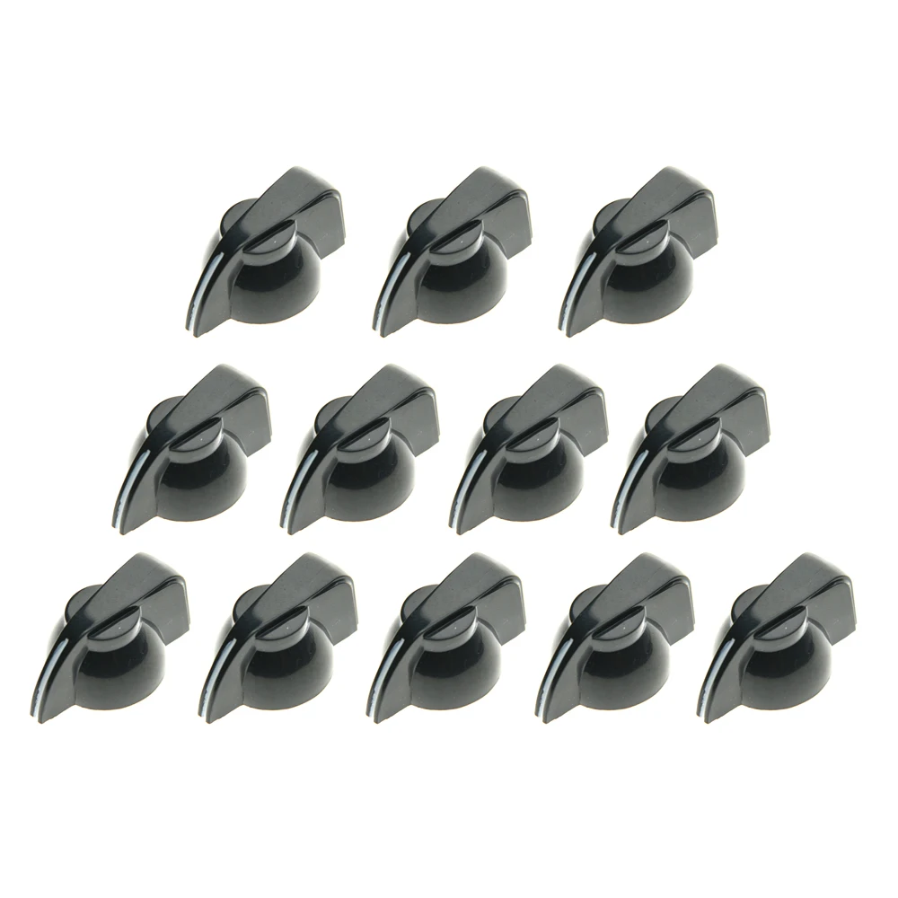 Ohello 6.35mm Pack of 12 Brass Insert Guitar Chicken Head Potentiometer Knob AMP Effect Pointer Knob Control Knob
