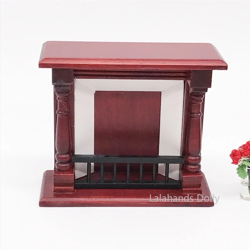 1:12 OB11 Dollhouse Mini Living Room European Style Vintage Three-color Fireplace Firewood Furniture Model Decorations