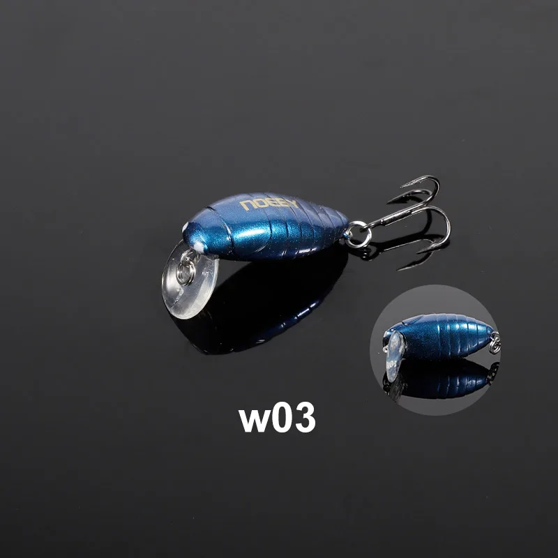 Noeby Wobbler 28 mm 2 g Mini schwimmende Minnow-Angelköder, künstliche harte Köder, kleine Kurbelwobbler für Forellen-Angelgerät