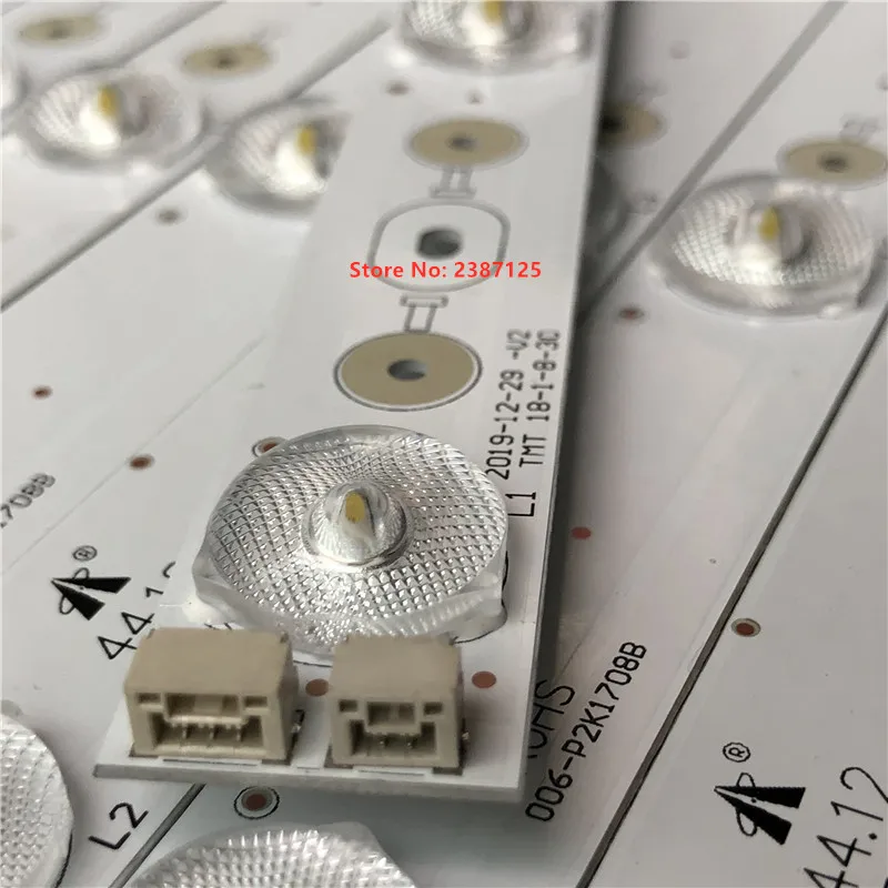 1 conjunto = 9pcs luz de fundo led embutida para tv de 48 polegadas tcl embutida