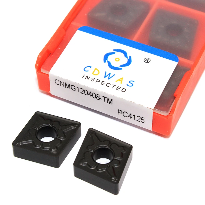 10pcs CNMG120404 / 08 PC4125 Black Carbide Inserts + 1pc MCLNR1616H12 External Turning Tool Holder CNC Lathe Cutter Tools Set