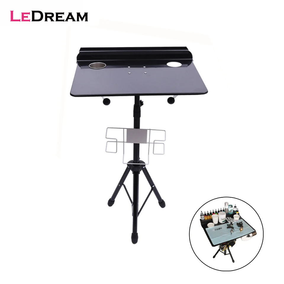 1PC Tattoo Exercise Workbench Work Table Stand Rack Bracket Removable Detachable Folding Lifting Adjustable Tatu Display Table