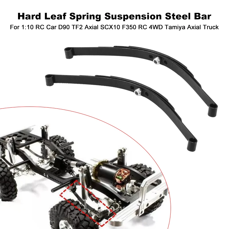 Rock Crawler Hard Leaf Spring Suspension Steel Bar for 1:10 RC Car D90 TF2 Axial SCX10 F350 RC 4WD Tamiya Truck car accessories