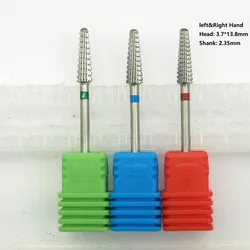 New! 1pcs 2Ways Carbide Nail Drill Bit Electric Manicure Drills Milling Cutter Burr Apparatus Nail Files Bits Pedicure Tools