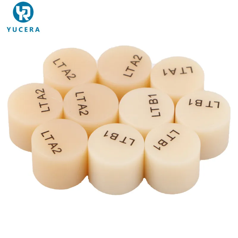 

Yucera Hot sale Lithium disillicate press ingot large amount of spot dental lab restoration materials technicians use