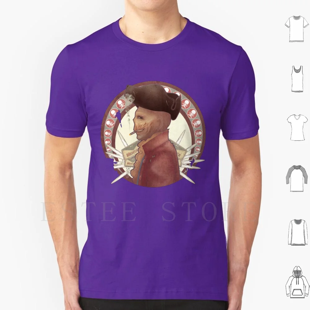 Hancock Nouveau T Shirt Print Cotton John Hancock Hancock Ghoul Videogames 4 Art Nouveau Nouveau Jazzajazzjazz Goodneighbour