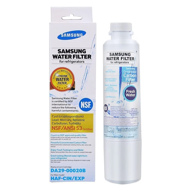 Refrigerator Water Filter Compatible with Samsung DA29-00020A/B, DA29-00020B-1, HAF-CIN/EXP,   For French Door Fridge Kitchen