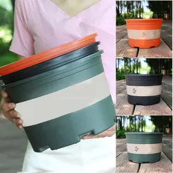 Flower Pot Round Short Large Planters Plants Large Flowerpot Maceteros Grandes Para Plantas Vasos Para Plantas Grandes Pra chão