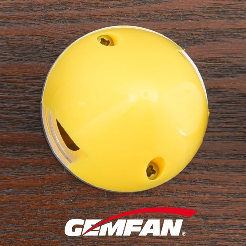 Gemfan-Spinner de plástico con Base de aluminio, cubierta de hélice de 2 palas para avión, 38mm, 45mm, 51mm, 57mm, 63mm, 70mm, 75mm