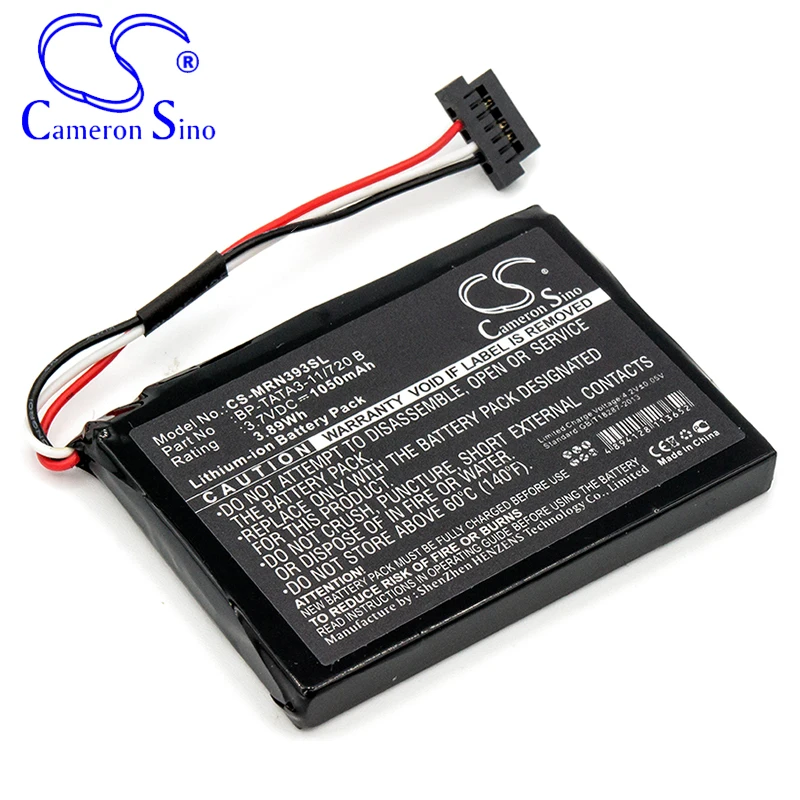 CameronSino Battery for Magellan RoadMate N393M-4300 RoadMate N393M-5000 fits Magellan BP-TATA3-11/720 B GPS,Navigator battery