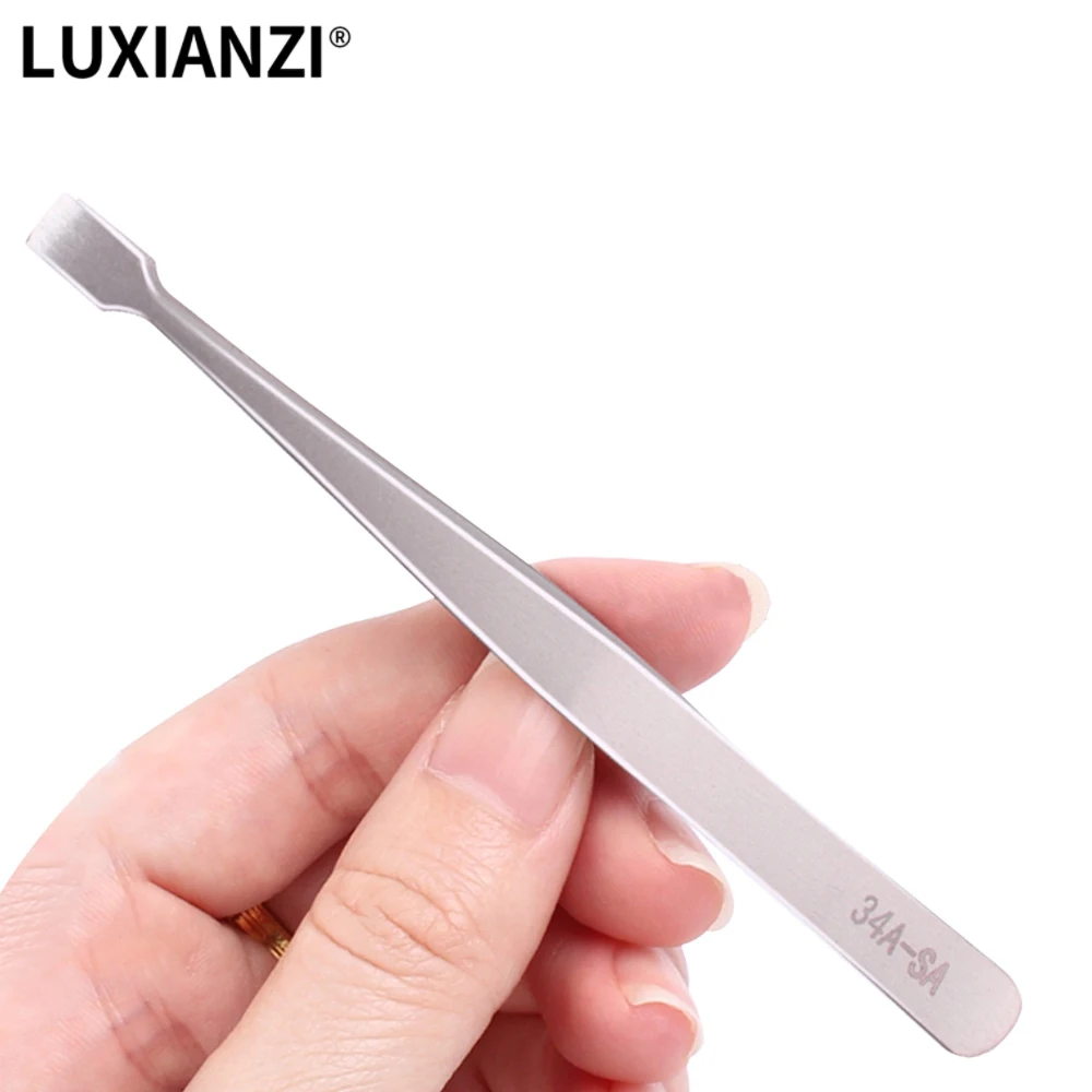 LUXIANZI pinzette industriali piatte in acciaio inossidabile manutenzione utensili manuali pinze in lega di titanio di alta qualità strumenti di riparazione del telefono