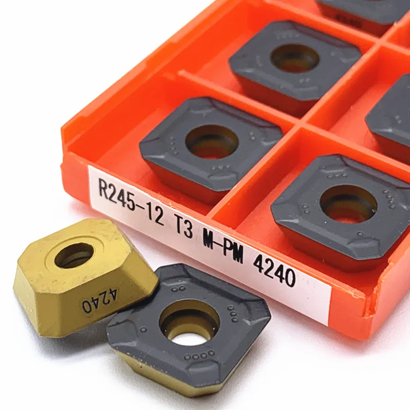 10PCS R245 12T3M PM 1025 1030 4240 R24512T3M PM4240 Carbide Blade Turning Cutter CNC Lathe Tool