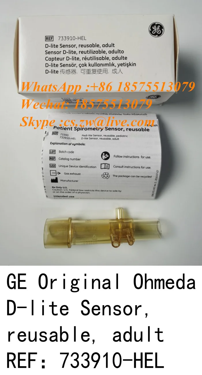 

GE Original Ohmeda D-lite Sensor Reusable Adult REF：733910-HEL