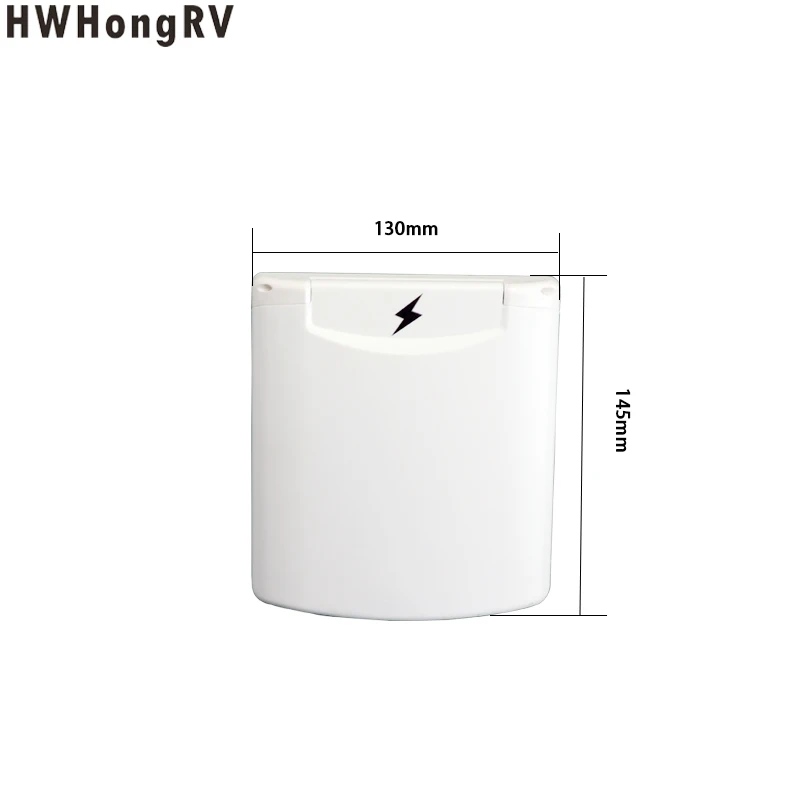 HWHongRV RV Camper 220v-240v 16A External Flush Hook Up Waterproof Plug Socket 32a External electrical input port