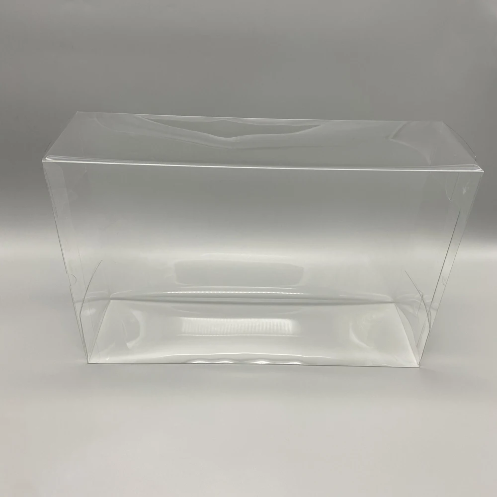 Clear transparent box For WII U game console Display storage PET protective Box