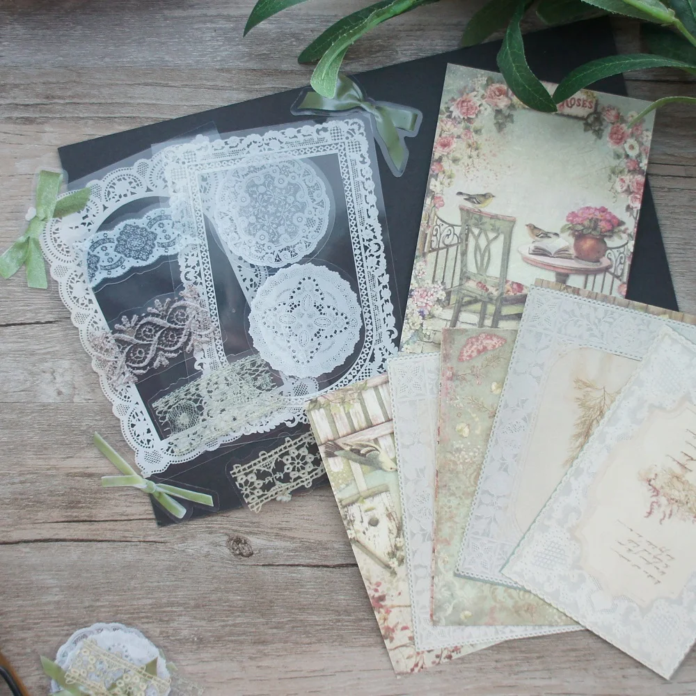 

30pcs PET Sticker Paper Theme Green Garden for Poet To Write Poem Design As Scrapbooking Background Decoration Use