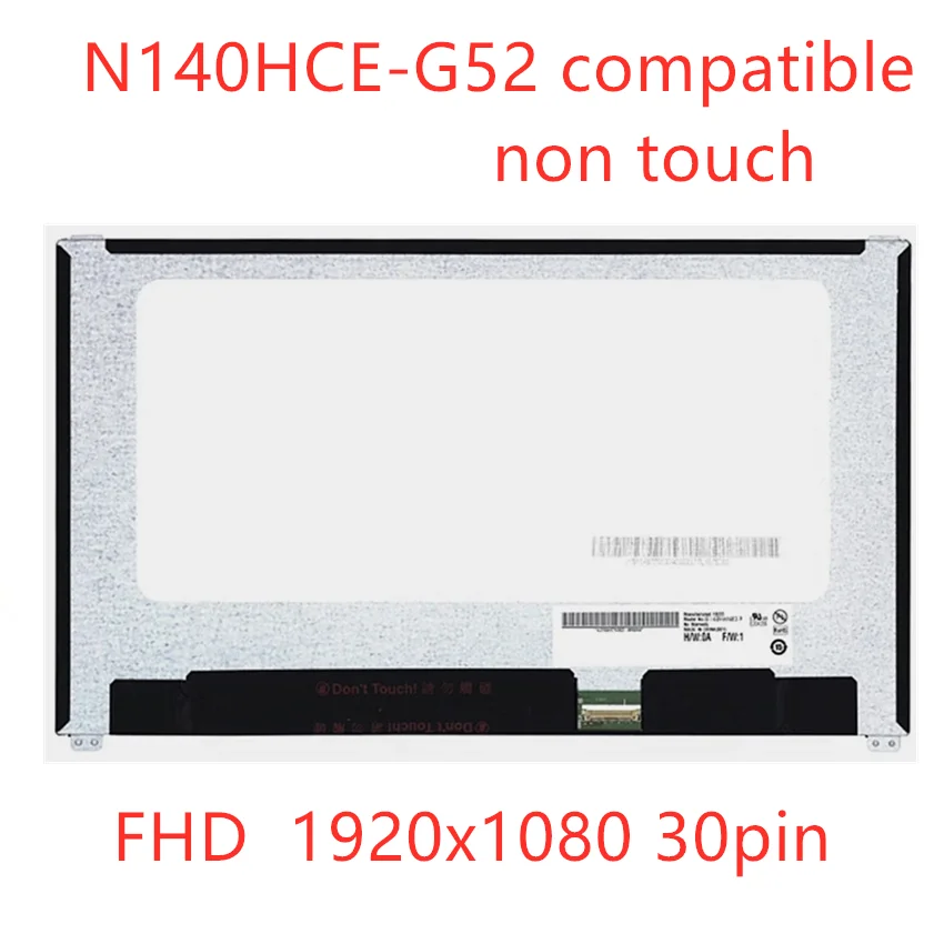 

14.0" IPS LCD LED Screen Panel Display Matrix N140HCE-G52 Rev.C1 For DELL latitude 7480 E7480 PN 0KGYYH 0R6D8G 06HY1W 1920x1080