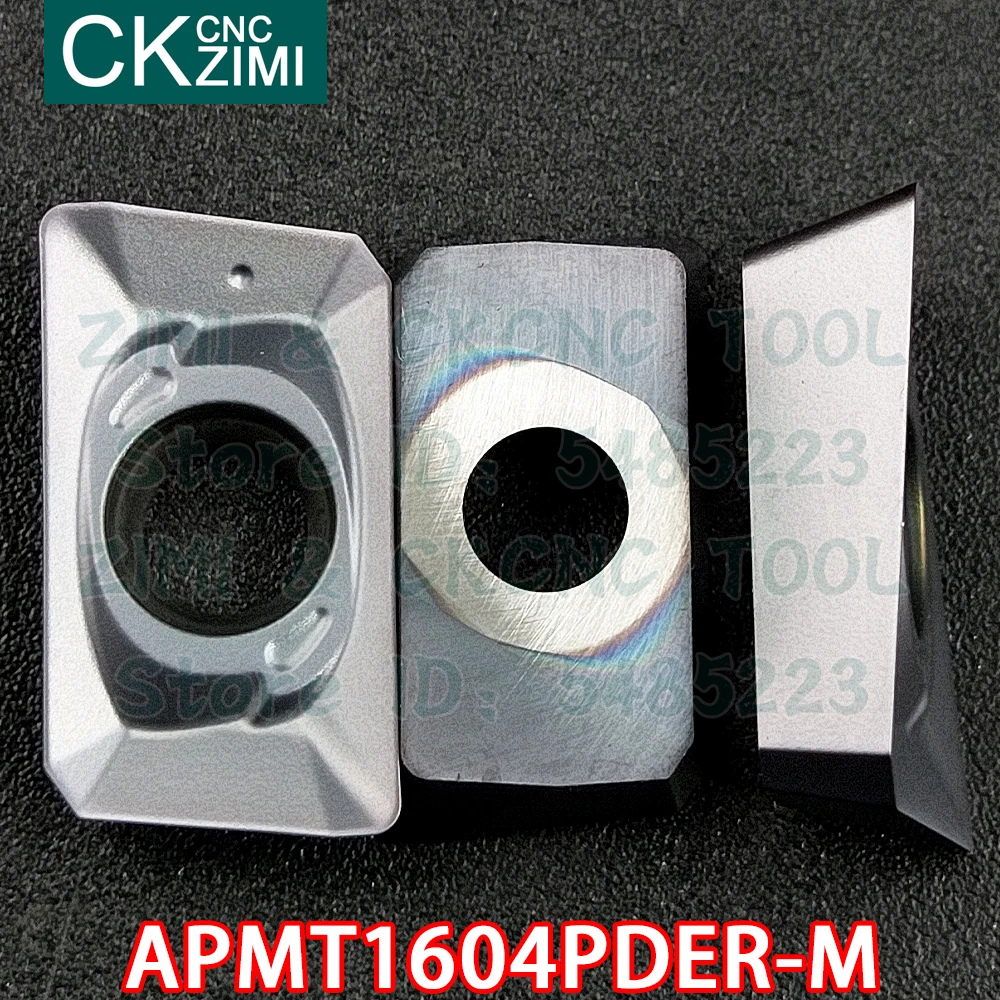 Imagem -05 - Apmt 1604 Pder m Inserções de Carboneto de Ombro Inserções de Trituração Ferramentas Cnc Torno de Metal Ferramentas Indexáveis para Aço Apmt1604pder-m Zm2125