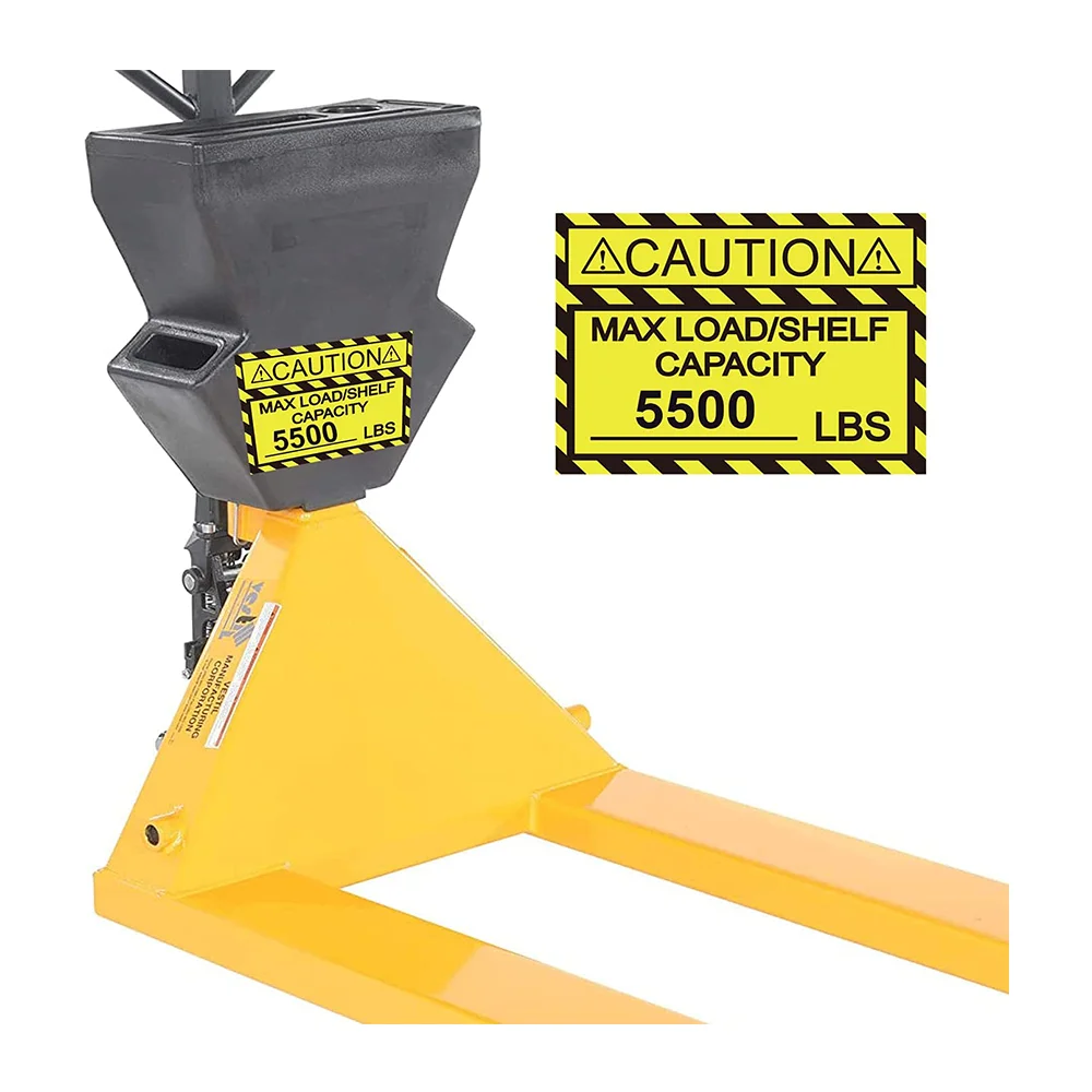 Pallet Rack Capacity Labels 3×4 Inch Caution MAX Load/Shelf LBS Warning Stickers Pack Industrial Strength Sticker