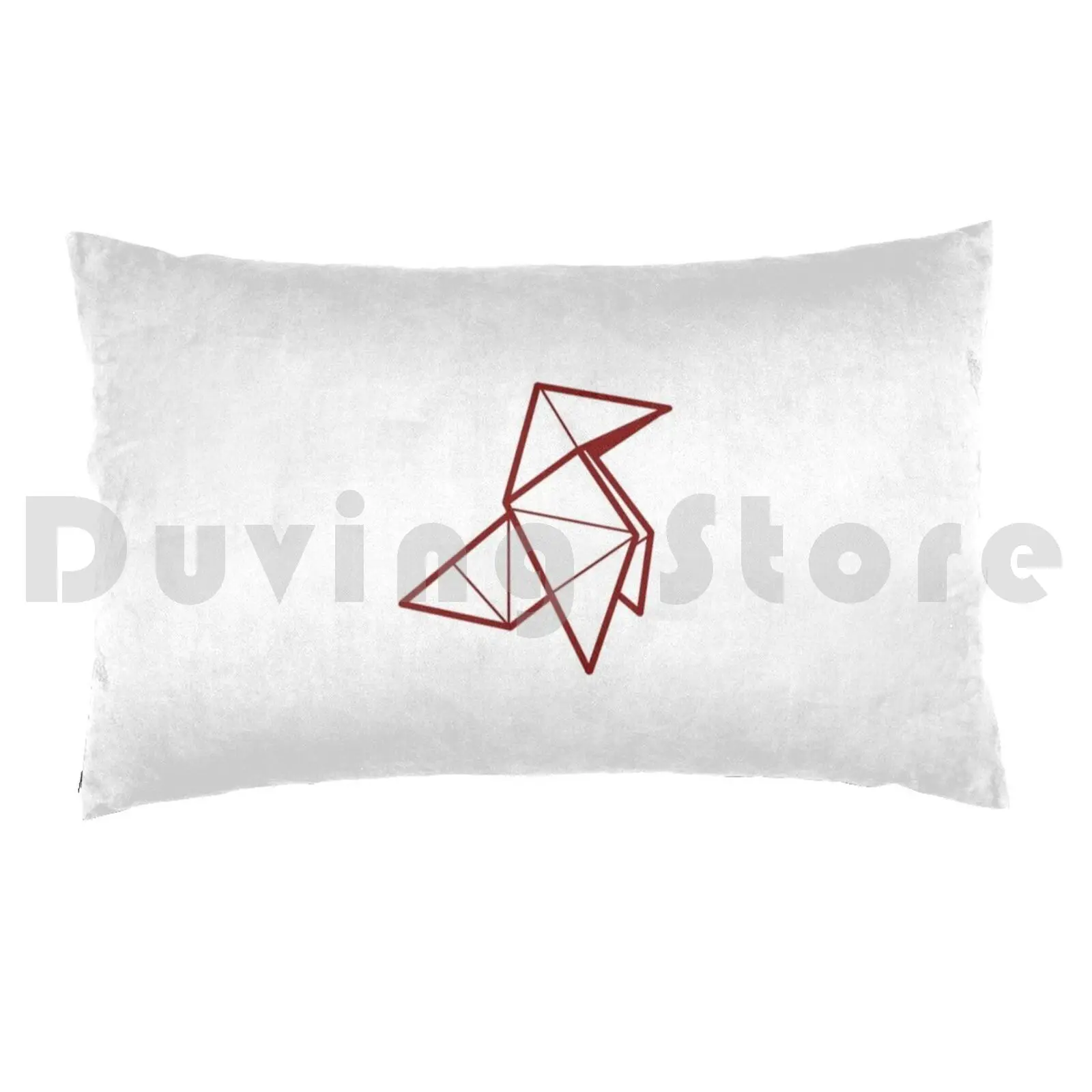 Money Heist-Origami Crane ( Red ) Pillow Case Printed 35x50 Money Heist La Case De Papel Heist Money