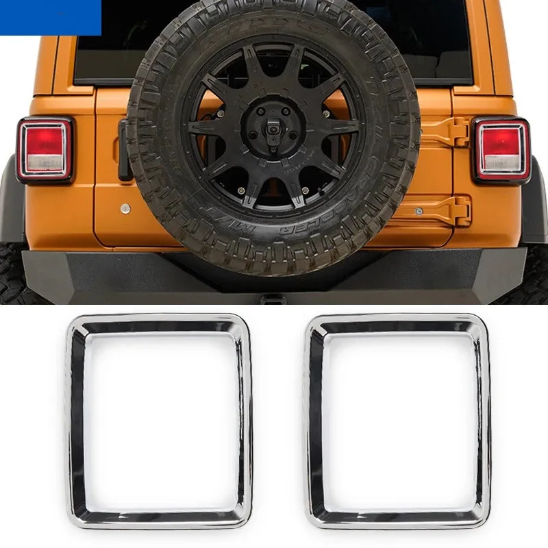 

ABS внешний задний фонарь автомобиля, защитные лампы, декоративное кольцо, наклейки для Jeep Wrangler JL 2018-2025, Стайлинг автомобиля