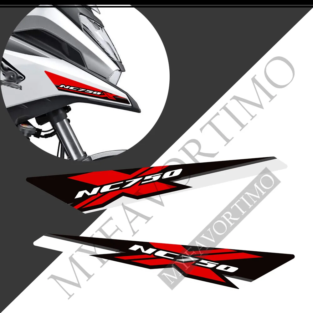 For Honda NC750 NC750X Motorcycle Stickers Side Panel Protector Fairing Decals Emblem Logo Badge Tank Pad Protection 2021 2022