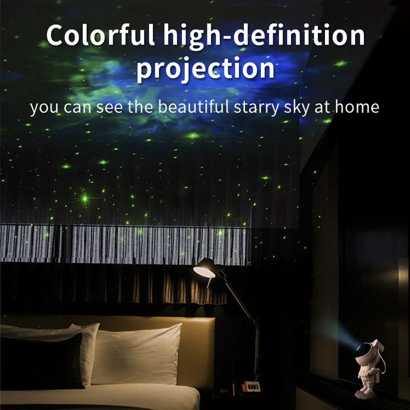 2022 Astronaut Starry Sky Projection Lamp Starry Star Laser Projector Atmosphere Lamp Kids Bedroom Decor Boy Christmas Gift