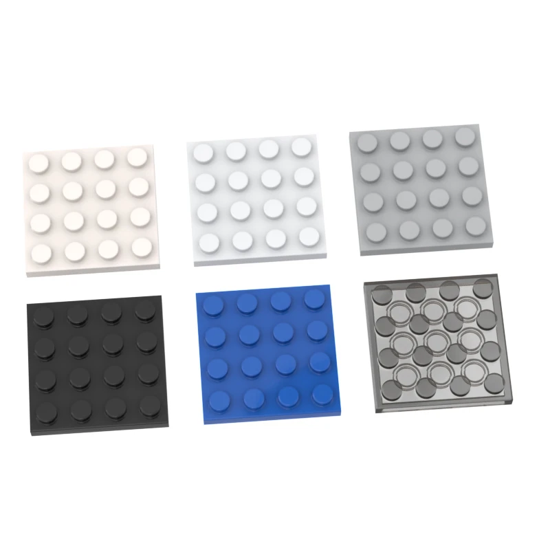 10Pcs MOC Parts 3031 Plate 4 x 4 Compatible Bricks DIY Assmble Building Blocks Particle Kids Puzzle Brain Toy Birthday Gift