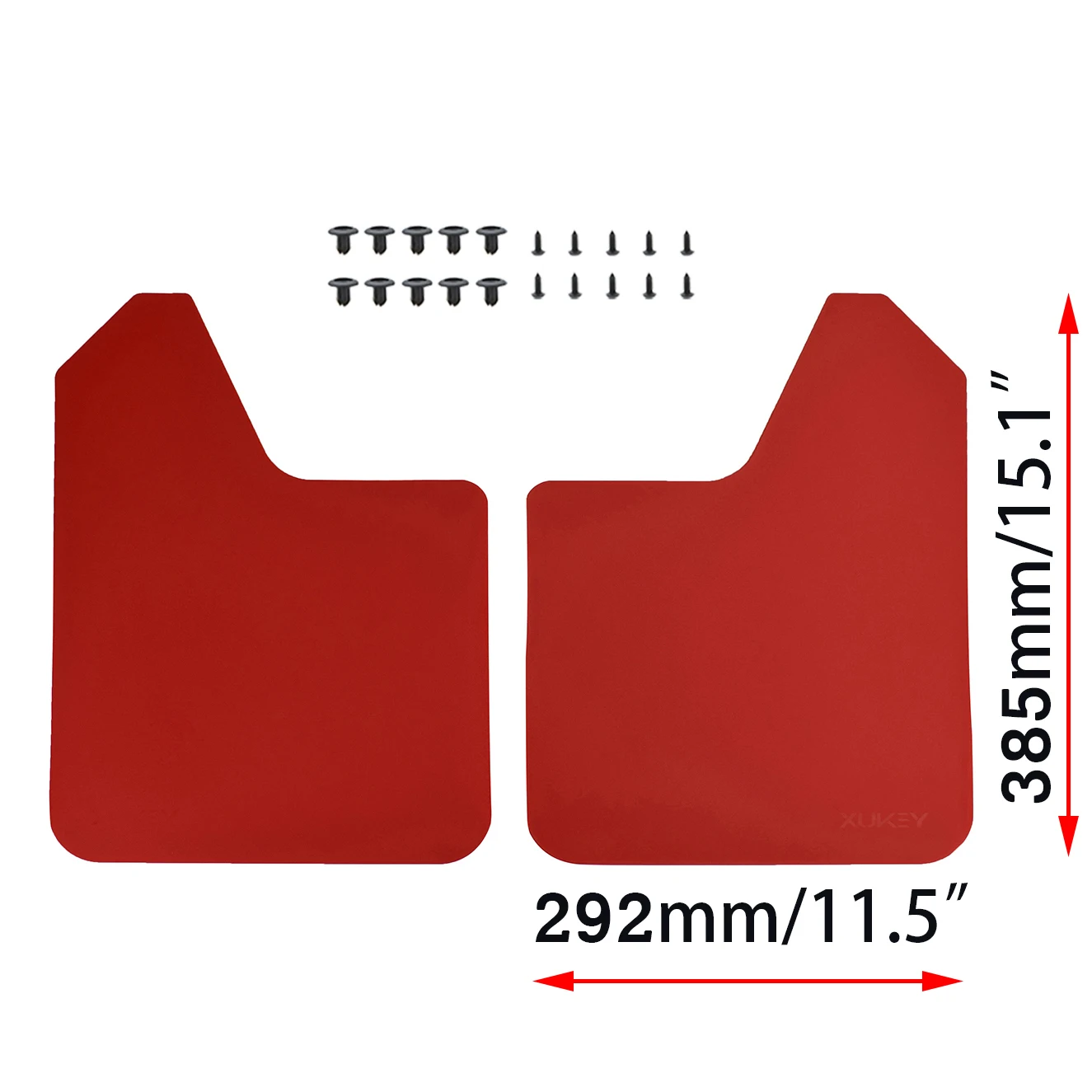 Red Universal Mud Flaps For Suzuki Mitsubishi VW LAND ROVER Toyota Nissan Jeep Mazda MX-5 Miata Mudflaps Splash Guards Fender