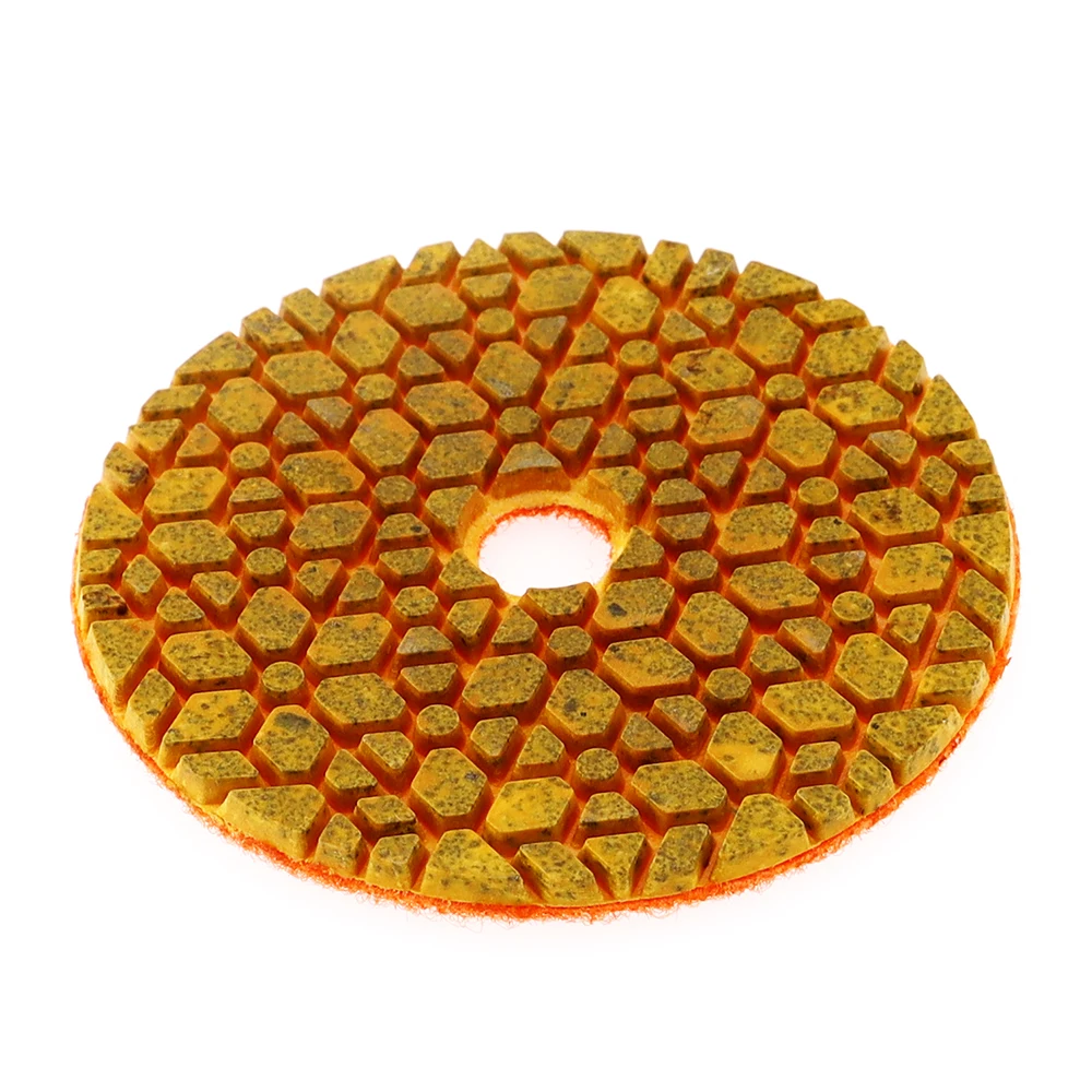 5PCS 4Inch Diamond Polishing Pad Premium Copper Bond Wet Polishing Pads For Granite Marble Concrete Floor  Grinding Discs