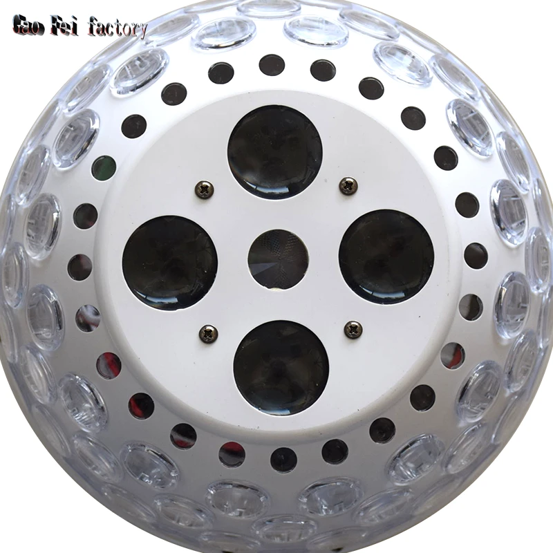 Imagem -05 - Bola de Cristal Rotativa Led Som Ativado Dança Discoteca Luz Estroboscópica dj Magia Led Luzes Palco para o Natal Feriado Aniversário