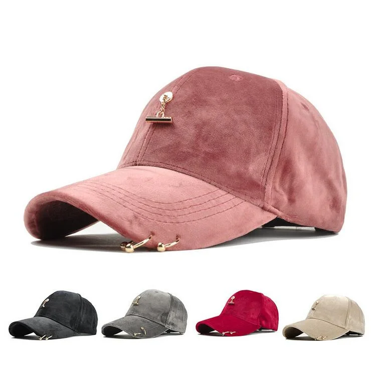 2019 new ring Baseball Cap Women Men\'s Fashion Brand Street Hip Hop Adjustable Caps Suede Hats for girl snapback Cap