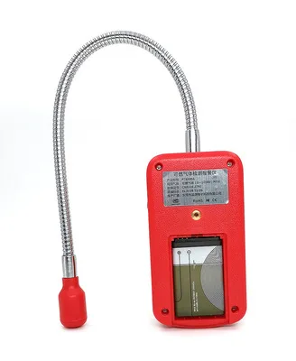 Detector de gás portátil analisador de gás combustível detector de vazamento de gás analizador gás determinar testador alarme de som-luz